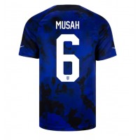 Koszulka piłkarska Stany Zjednoczone Yunus Musah #6 Strój wyjazdowy MŚ 2022 tanio Krótki Rękaw